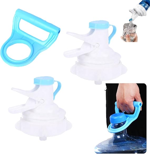 3 Pack Water Jug Dispenser Valve Replacement Water Dispenser Valves 5 Gallon Water Jug Cap Valve Spout Spigot for Primo Sam's Club 1-5 Gal Water Jugs Non-threaded Crown Top Bottles