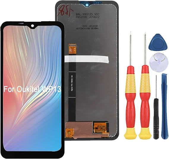 LCD Display Compatible with OUKITEL WP13/WP15 LCD Display Touch Screen Assembly Repair Replacement Parts with Tools