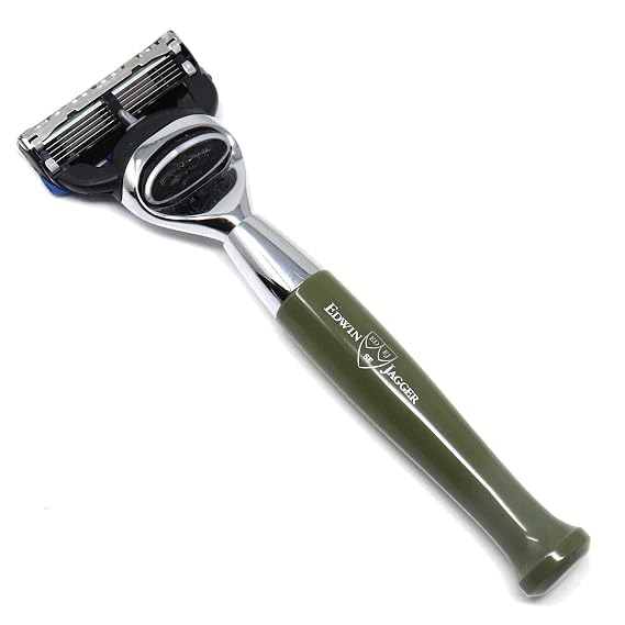 Edwin Jagger Diffusion 72 Series - Gillette Fusion Proglide Razor, Chrome Plated (Green)