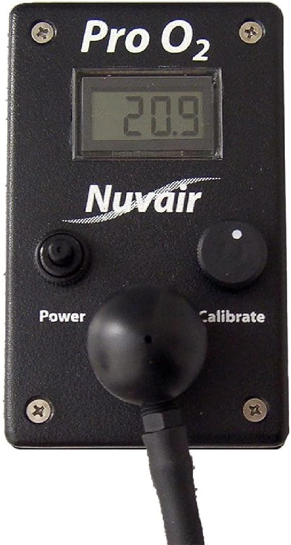 Pro O2 Nuvair Pro O2 Analyzer, Stainless Steel, 1/2 in Threaded Inlet, NPT Outlet