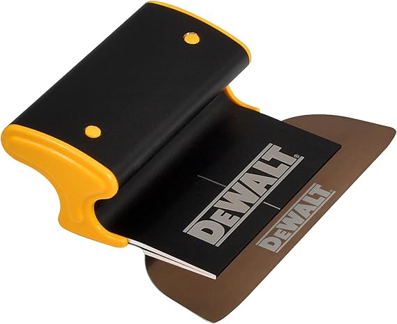 DEWALT Drywall Skimming Blade, 7-Inches | Pro-Grade | Extruded Aluminum & European Stainless Steel Construction | High-Impact End Caps | Sheetrock Gyprock Wall-Board Plasterboard | DXTT-2-907