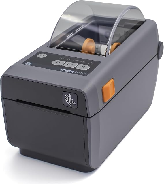 Zebra ZD410 203dpi Direct Thermal Desktop Monochrome Printer Print Width of 2 in Ethernet USB Connectivity, USB Host - ZD41022-D01000EZ