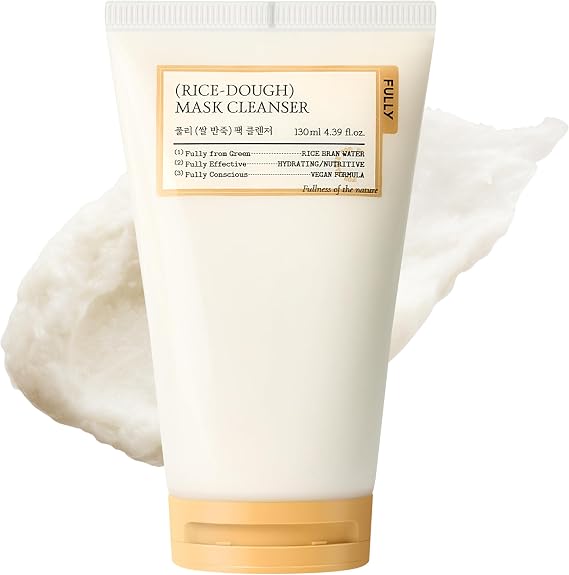 FULLY Rice-Dough Mask Cleanser, 2-in-1 Nourishing Face Wash & Mas 130ml