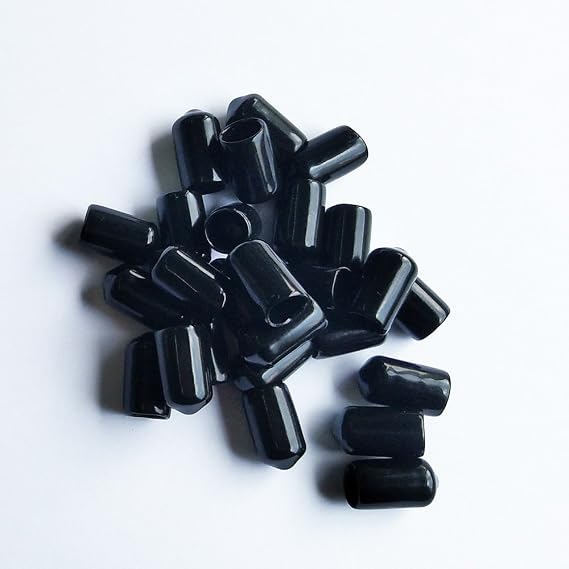 LGEGE - 3/8", 50 Pcs Black Screw Thread Protectors