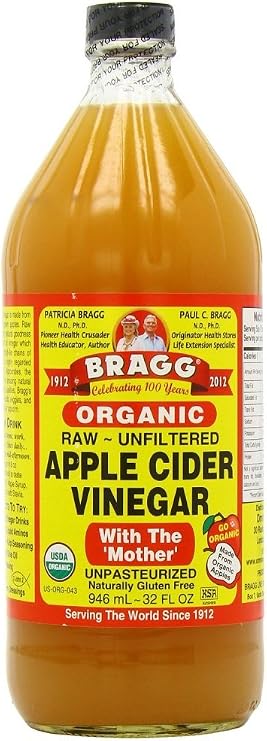 Bragg Gluten Free Organic Raw Apple Cider Vinegar, With the Mother,473 ML, 2Pack (16 oz)