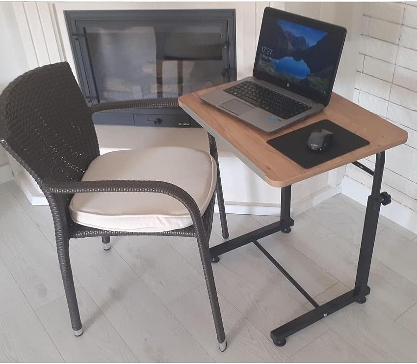 Depolife Koltuk Sehpası Notebook Laptop Bilgisayar Çalışma Masası Yükseklik Ayarlı Akrobat Masa Yatak Yan Seh