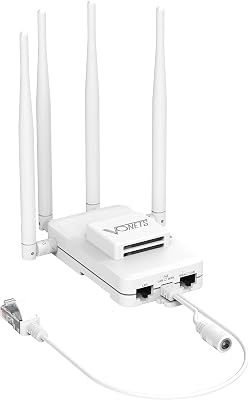 VONETS Gigabit WiFi Router Wireless Bridge Ethernet RepeaterDual Band 2.4GHz5GHz RJ45 WiFi Adapter Range Extender 3 Gigabit POEDC Powered for DVR Robots Industrial IoT Network Devices VAR1200-H