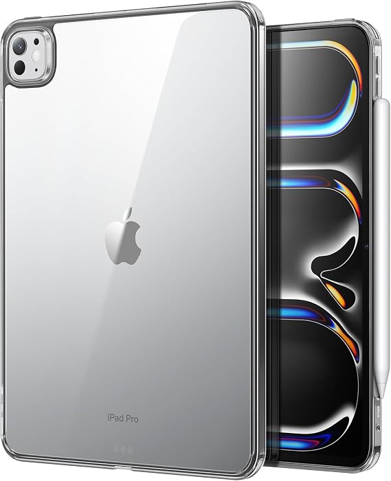 ESR for iPad Pro 11 inch Case M5/M4 (2025/2024), Thin and Lightweight, Shock and Drop Protection, Yellowing Resistant, Hard Back, Supports Pencil Pro and Pencil (USB-C), Classic Series, Clear Black