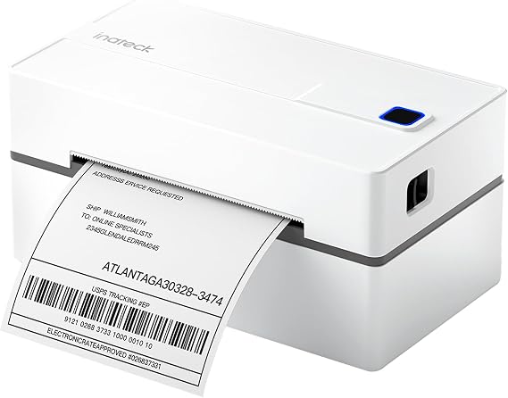 Inateck Bluetooth Thermal Label Printer, Wireless 4x6 Shipping Label Printer for Shipping Packages, Compatible with iPhone, Android, iPad, Windows, MacOS, Chrome, USPS