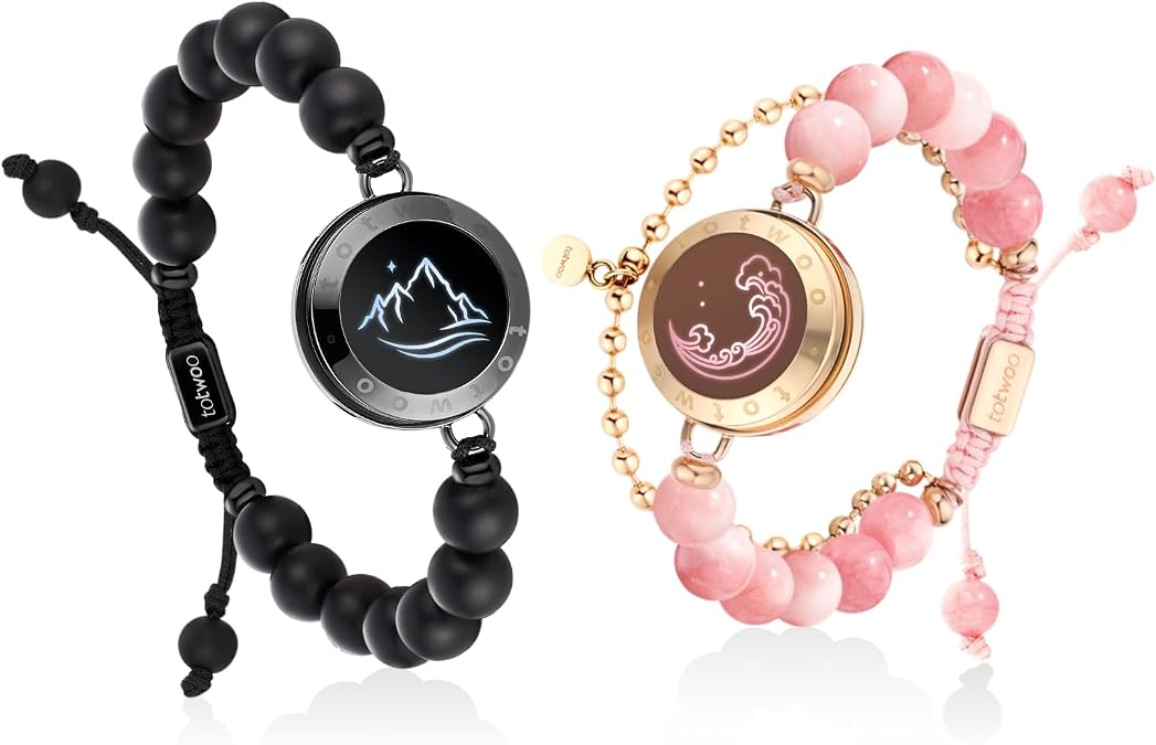 TOTWOO Long Distance Touch Bracelets with Vibration Function