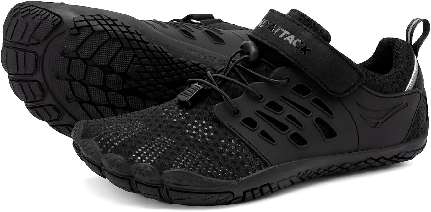 Grand Attack Barefoot Shoes Women Minimalist Zero Drop Lightweight Cross-Trainer for Wrestling Boxing Weightlifting Walking Shoes
