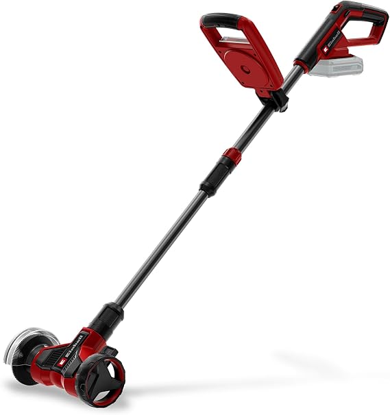 Einhell akülü yüzey temizleyici GE-CC 18/110 Li E-Solo Power X-Change (18 V, teleskopik kılavuz çubuk, ilave tutamak, ayarlanabilir kılavuz tekerlek, 2 x fırça dahil)