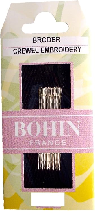 Bohin Crewel Embroidery Needles, Size 10, 15 Per Package