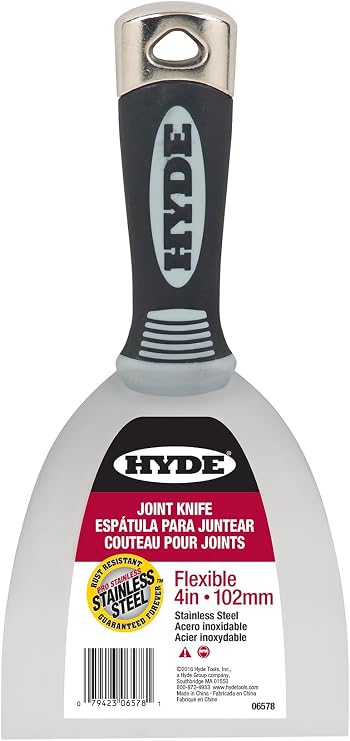 Hyde 06578 Putty Knife,Flexible, 4"