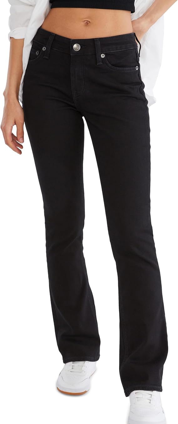 AEROPOSTALE Women's Mid Rise Bootcut Jean