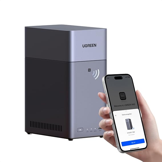 UGREEN NASync DH2300 2 Bay NAS for Beginners and Home Users (without HDD)