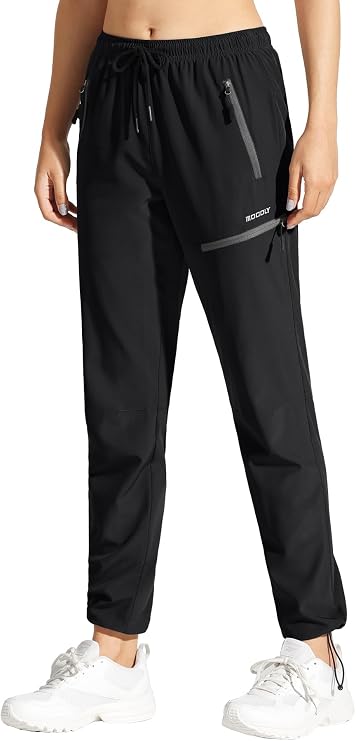 MOCOLY Women's Hiking Cargo Pants Waterproof Lightweight Outdoor UPF 50+