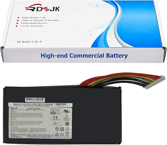 BTY-L78 Laptop Battery for MSI GT80 2QE-035CN GT80S GT80 Titan GT73 GT73VR GT62VR GT83 6RE-026CN 6RE-007CN 6RE 7RE Dominator Pro 6RF-094CN GT62VR 6RD-033CN 6RD-093XCN MS-1812 MS-1814 14.4V 75.24Wh