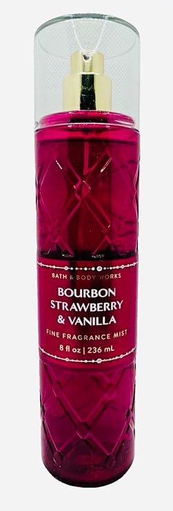 Bath & Body Works Bourbon Strawberry & Vanilla Fine Fragrance Mist 8 oz