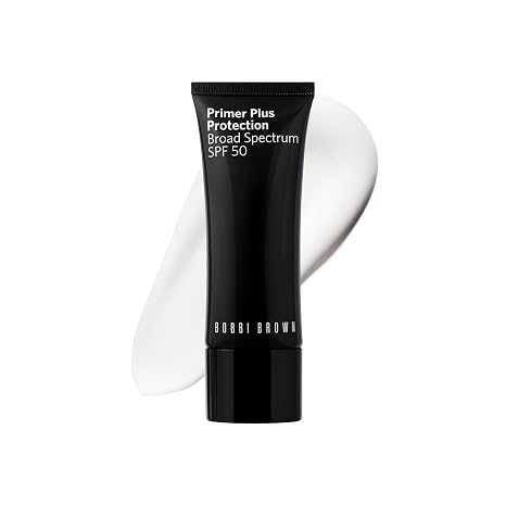 Bobbi Brown Primer Plus Protection Broad Spectrum SPF 50 Sunscreen Face Primer for Makeup | Lightweight Formula with UVA/UVB Protection and Anti-Aging Benefits | 1.4 Fl Oz
