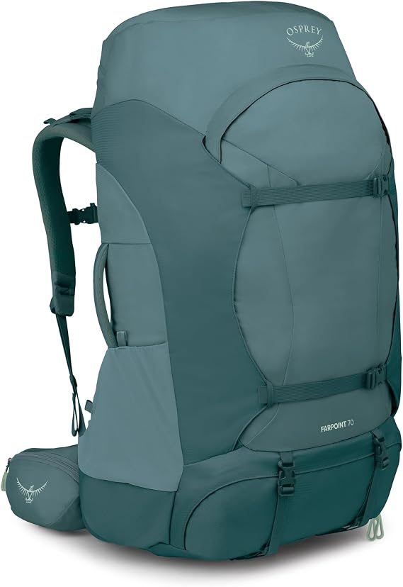 Osprey Farpoint Trek 70L Men's Travel Backpack, Blue OS