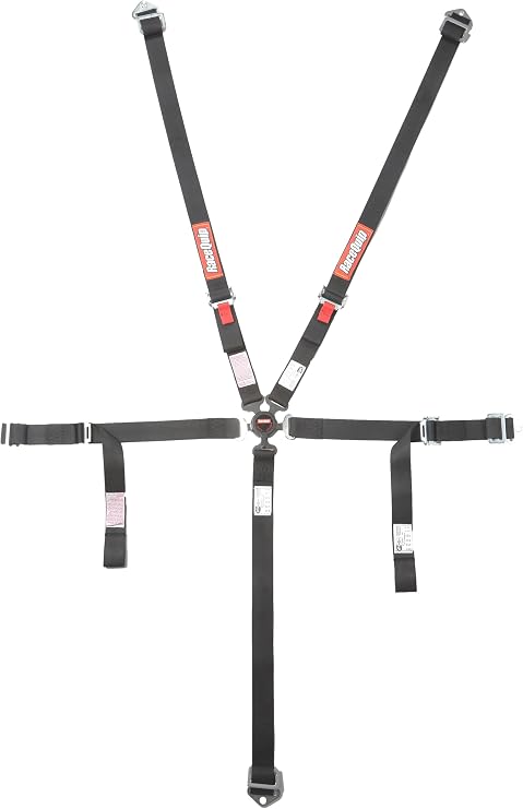 RaceQuip 739009RQP 5 Point Harness - Camlock - SFI 16.2 - Pull Up Adjust - Black