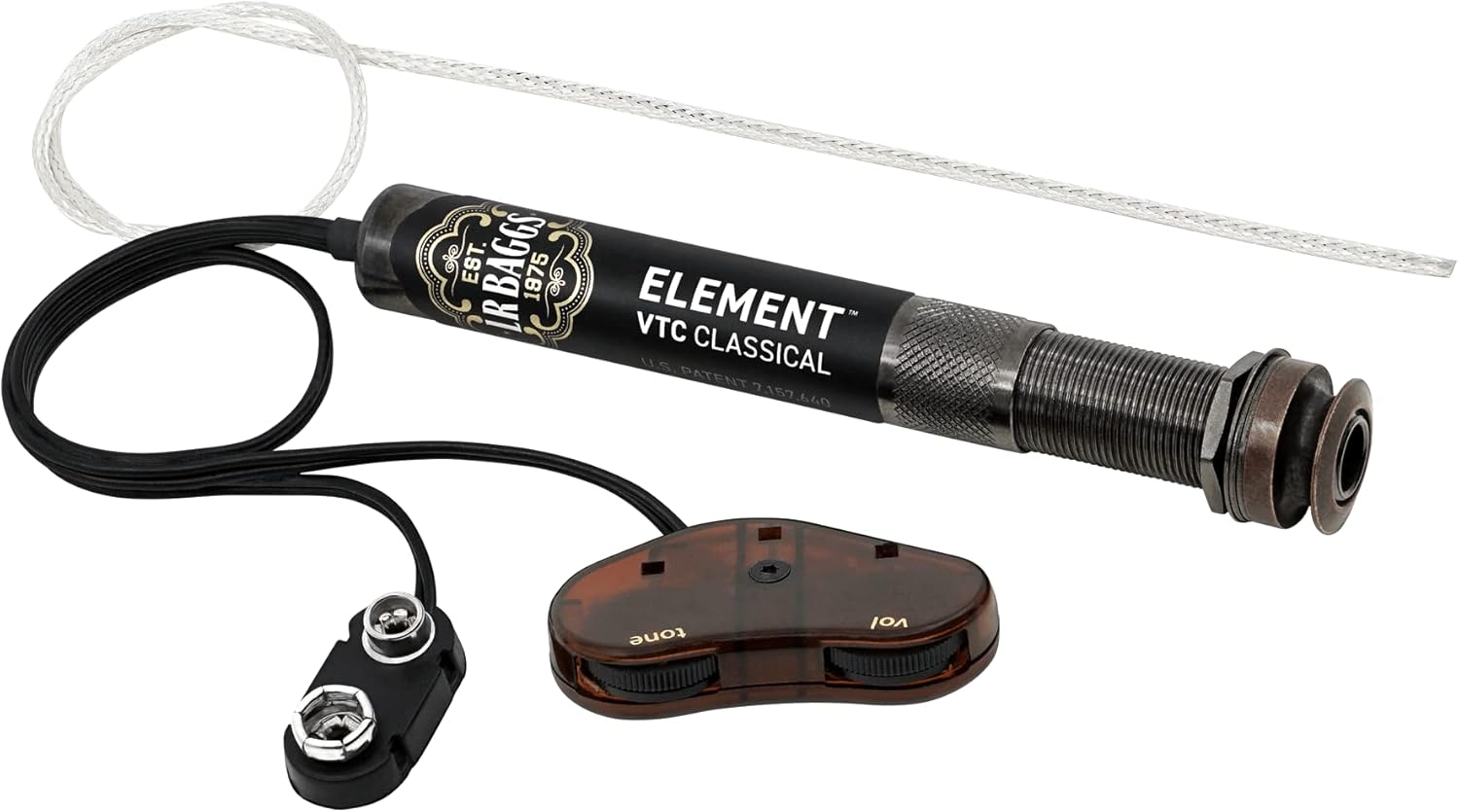 LR Baggs Element Active System with Volume and Tone Control for Nylon String Guitar