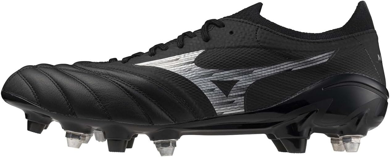 Mizuno Mens Morelia IV Elite Soft Ground Football Boots Black/Silver 7.5