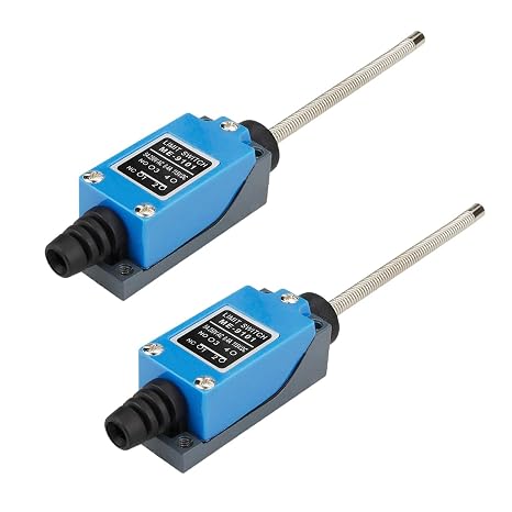 Yusheng 2PCS ME-9101 Momentary Limit Switch Travel Switch, Flexible Coil Spring Rod Momentary Limit Switch arduino Switch NC-NO CNC Mill Laser Plasma Router (2PCS, ME-9101 Flexible Coil Spring Rod)