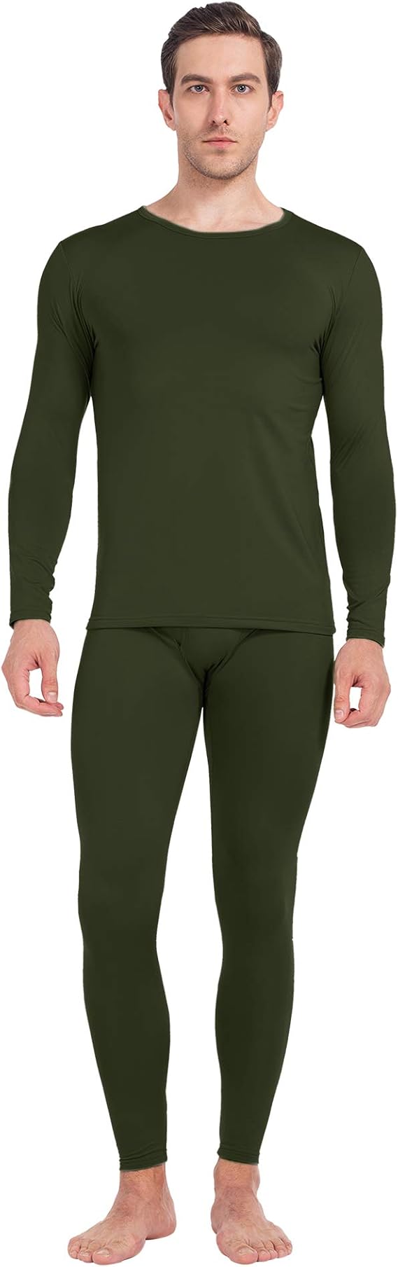 MANCYFIT Thermal Underwear for Men Long Johns Set Fleece Lined Ultra Soft