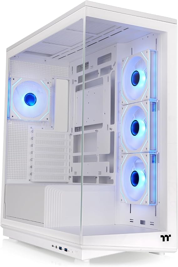 Thermaltake Stage 450 TG ARGB Snow Mid Tower PC Case CA-12B-00M6WN-00