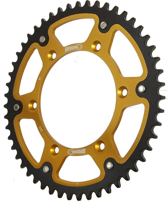 Supersprox Stealth Rear Sprocket (525 / 43T) (Gold) For 04-22 KAWASAKI ZX10R