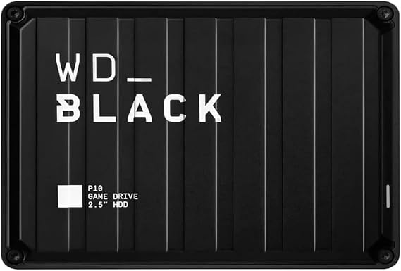 WD_Black 2TB P10 Game Drive, Portable External Hard Drive, Works with PlayStation, Xbox, PC - WDBA2W0020BBK-WES1