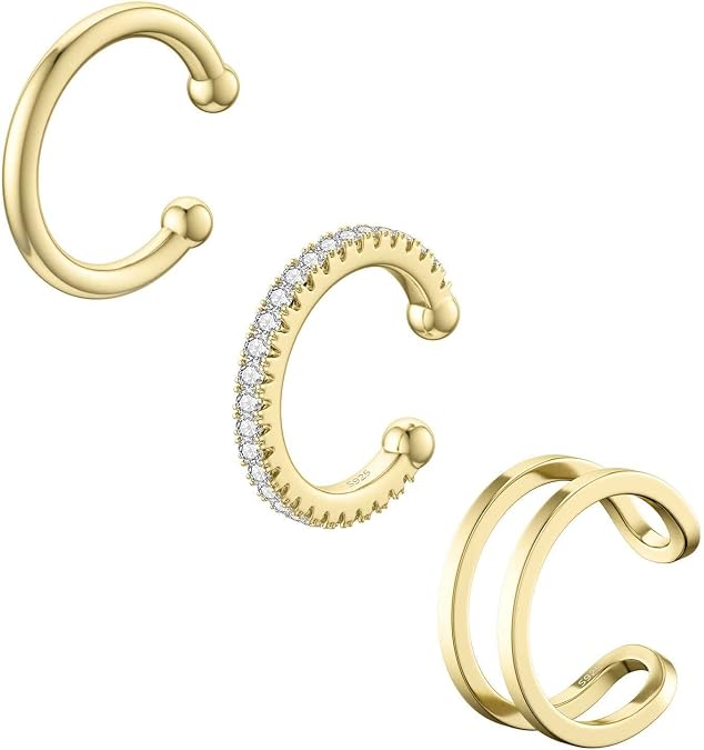 SEVENWELL Ear Cuffs for Women, Adjustable Non Piercing Cartilage Earrings