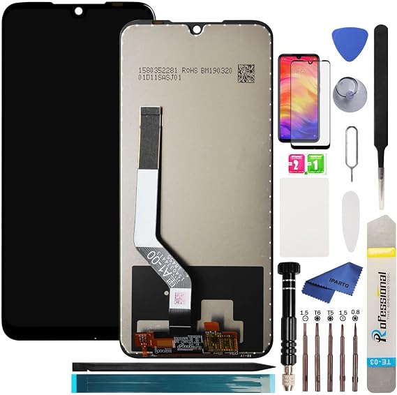 LCD Screen for Xiaomi Redmi Note 7/7 Pro LCD Display Screen Touch Digitizer Assembly for Xiaomi Redmi Note 7 Pro LCD Display Replacement(Black)