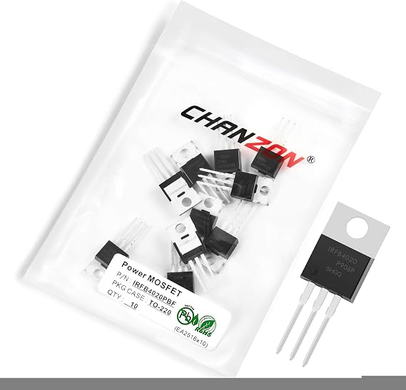 Chanzon 10pcs IRFB4020PBF TO-220 Power Sic MOSFET 18A Transistor