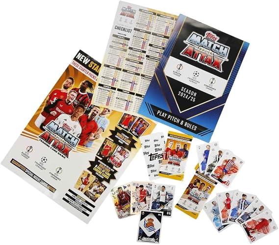 2024-25 Topps Match Attax Champions League Cards - Starter Pack (Album, 27 Cards + 2 LE)