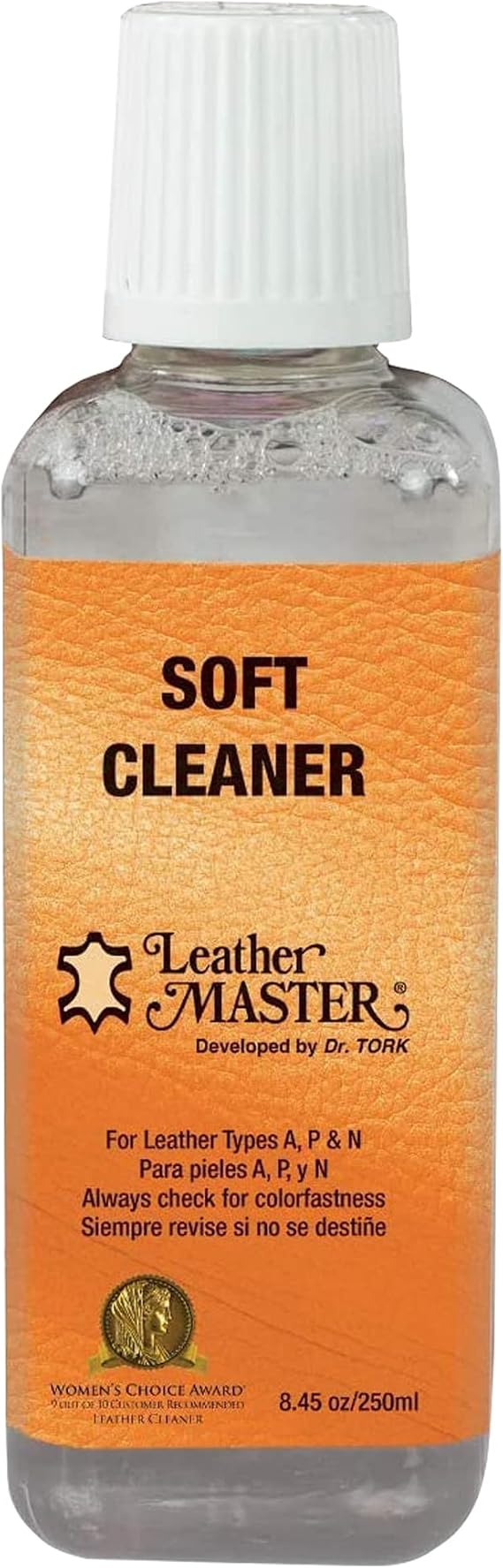 Leather Master Soft Leather Cleaner | Cleans & Removes Stains on Leather, Faux, Vinyl | Leather Cleaner for Car Seats, Couches, Purses, Shoes & More