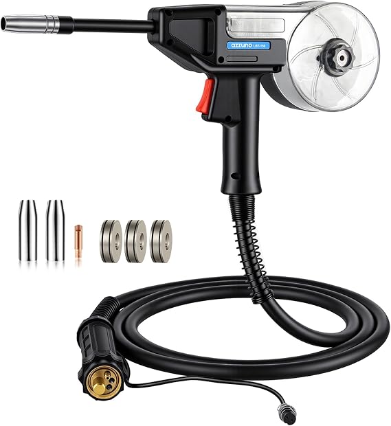 AZZUNO Aluminum MIG Spool Gun, LBT-150 Euro Connector 10-ft Spool Torch