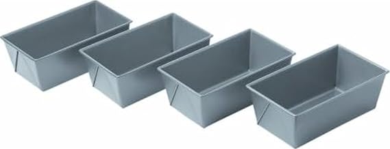 Chicago Metallic Commercial II Non-Stick Mini Loaf Pan Set, 6-Inch-by-3.5-Inch, 4-Count