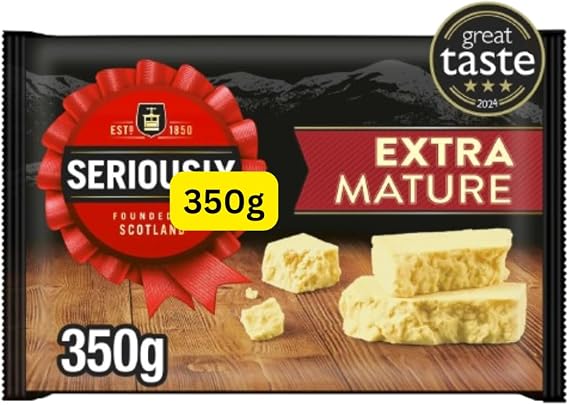 Strong Extra Mature Cheddar Cheese Seriously-good 350g (1x350)