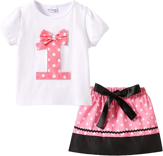 Mud Kingdom Little Girls Birthday Clothes Sets for Gifts Outfits