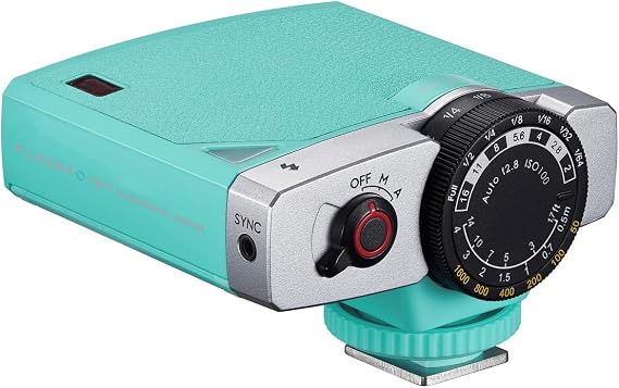 Flashpoint Flashback Lux Junior Retro Camera Flash (Mint Green), Godox