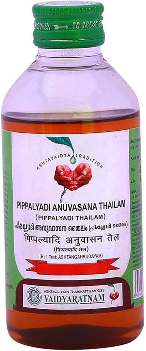 Pippalyadi Anuvasana Thailam 200 ml | Ayurvedic Products | Vaidyaratnam Products