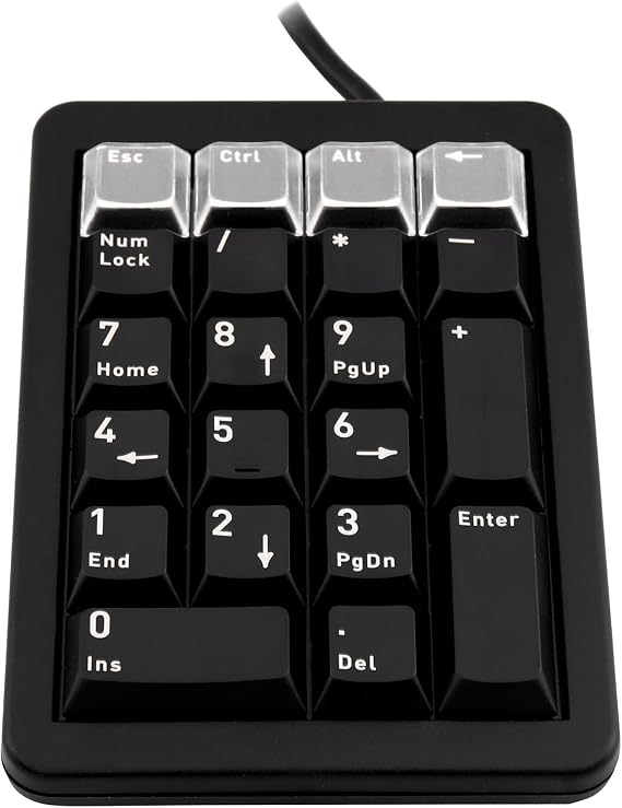 CHERRY Ultraslim Programmable Keypad, Black - 26 Keys - G84-4700LUCUS-2