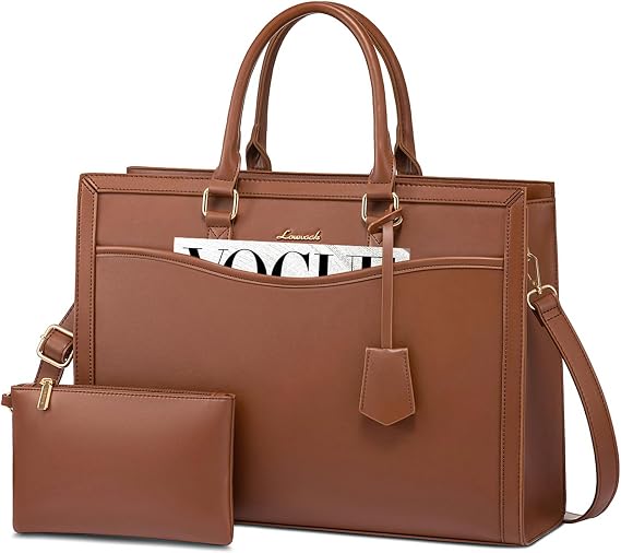 LOVEVOOK Laptop bag 15.6 inch handbag women's large shopper bag tote bag work bag shoulder bag shoulder bag large briefcase teacher bag shoulder bag for university business school