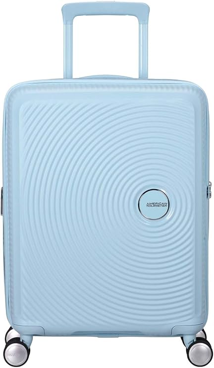 American Tourister Soundbox Spinner 55/20 TSA EXP Trolley Pastel Blue