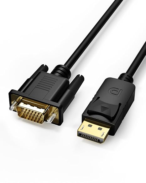Display Port to VGA Cable 3FT, DP to VGA Adapter Male to Male