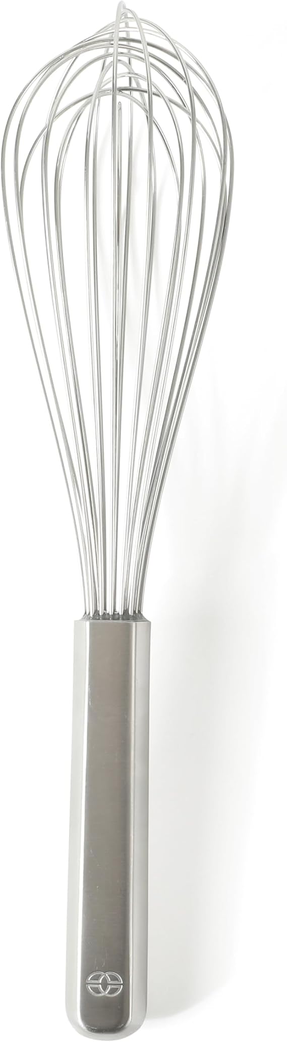 Calphalon Prime 8-Inch Balloon Whisk, Stainless Steel Kitchen Whisk for Eggs, Batter & Small Batch Mixing, Heavy-Gauge Wire Whip with Weighted Handle for Control