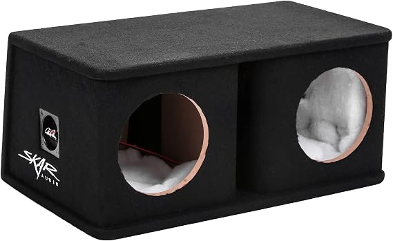 Skar Audio SK2X8V Dual 8" Universal Fit Ported Subwoofer Enclosure